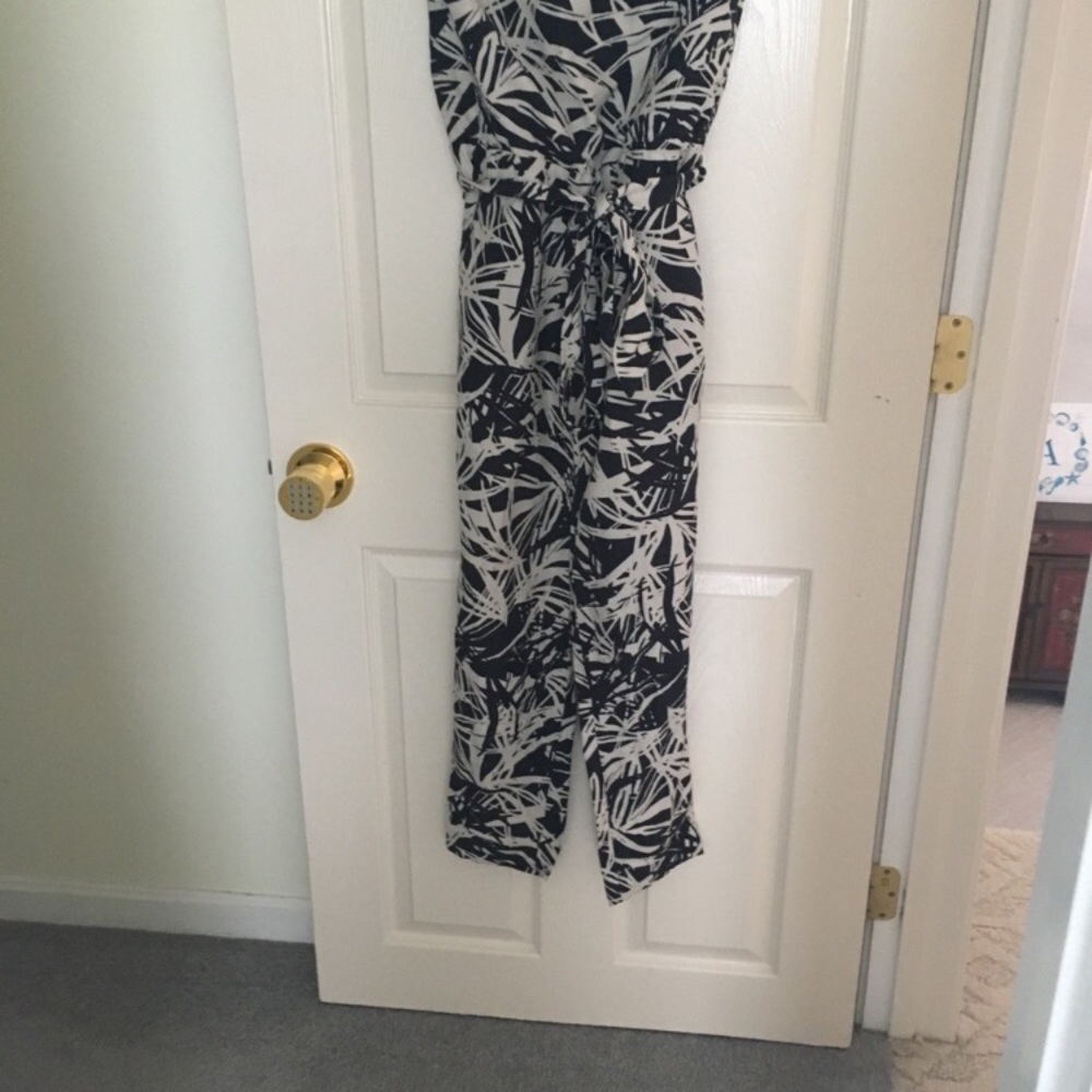 Strapless loft linen jumpsuit